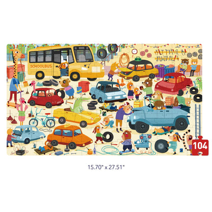 Mideer - Gift Box Puzzle - My Garage - age +3 | ميدير - لعبة التركيب بوكس الهدايا - كراجي - العمر +3