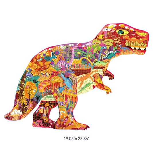 Mideer - Large Animal - Shaped Puzzle Dinosaur World - 280 pieces - Age 6+ | ميدير - لعبة التركيب الكبيرة على شكل حيوان - بازل الديناصور - 280 قطعة - العمر 6+