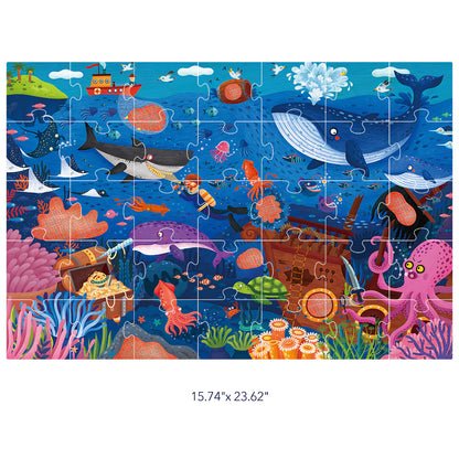 Mideer - Secret Puzzle - Ocean - age +3 | ميدير - لعبة التركيب السرية - المحيط - العمر +3