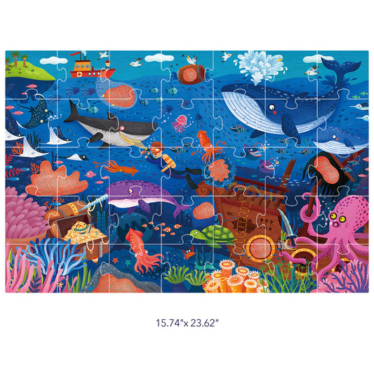 Mideer - Secret Puzzle - Ocean - age +3 | ميدير - لعبة التركيب السرية - المحيط - العمر +3
