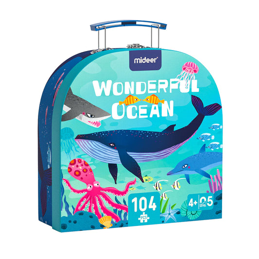 Mideer - Wonderful Ocean Puzzle - age +3 | ميدير - لعبة التركيب - المحيط الرائع - العمر +3