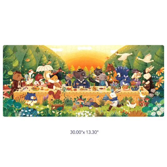 Mideer - Forest Carnival - 528 piece - Large Puzzle - age 3+ | ميدير - لعبة تركيب البازل كرنفال الغابة - 528 قطعة - العمر 3+