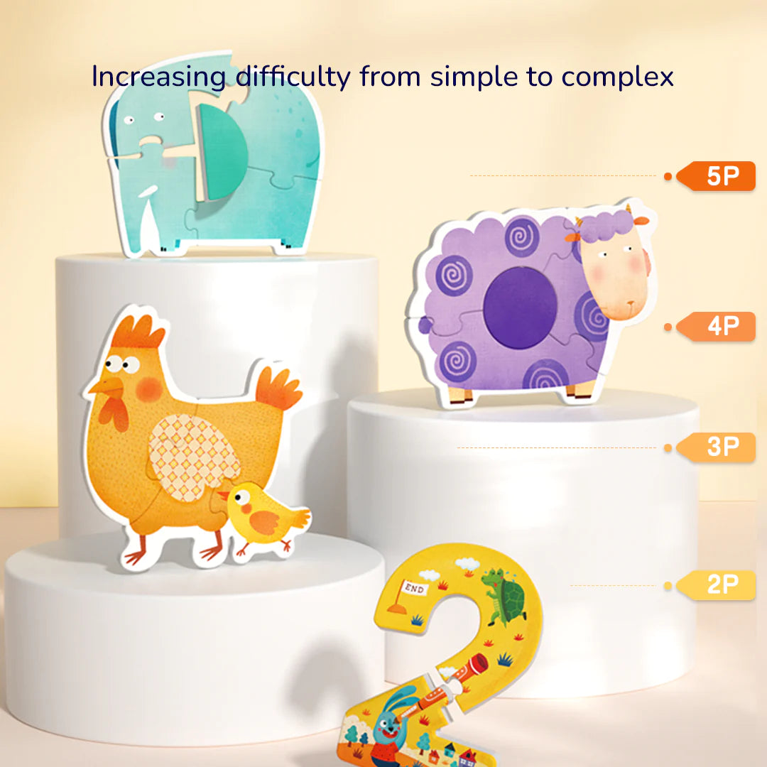 Mideer - My first puzzle - dinosaur - Age 2+ | ميدير - لعبتي التركيب الأولى - بازل الديناصور - العمر 2+
