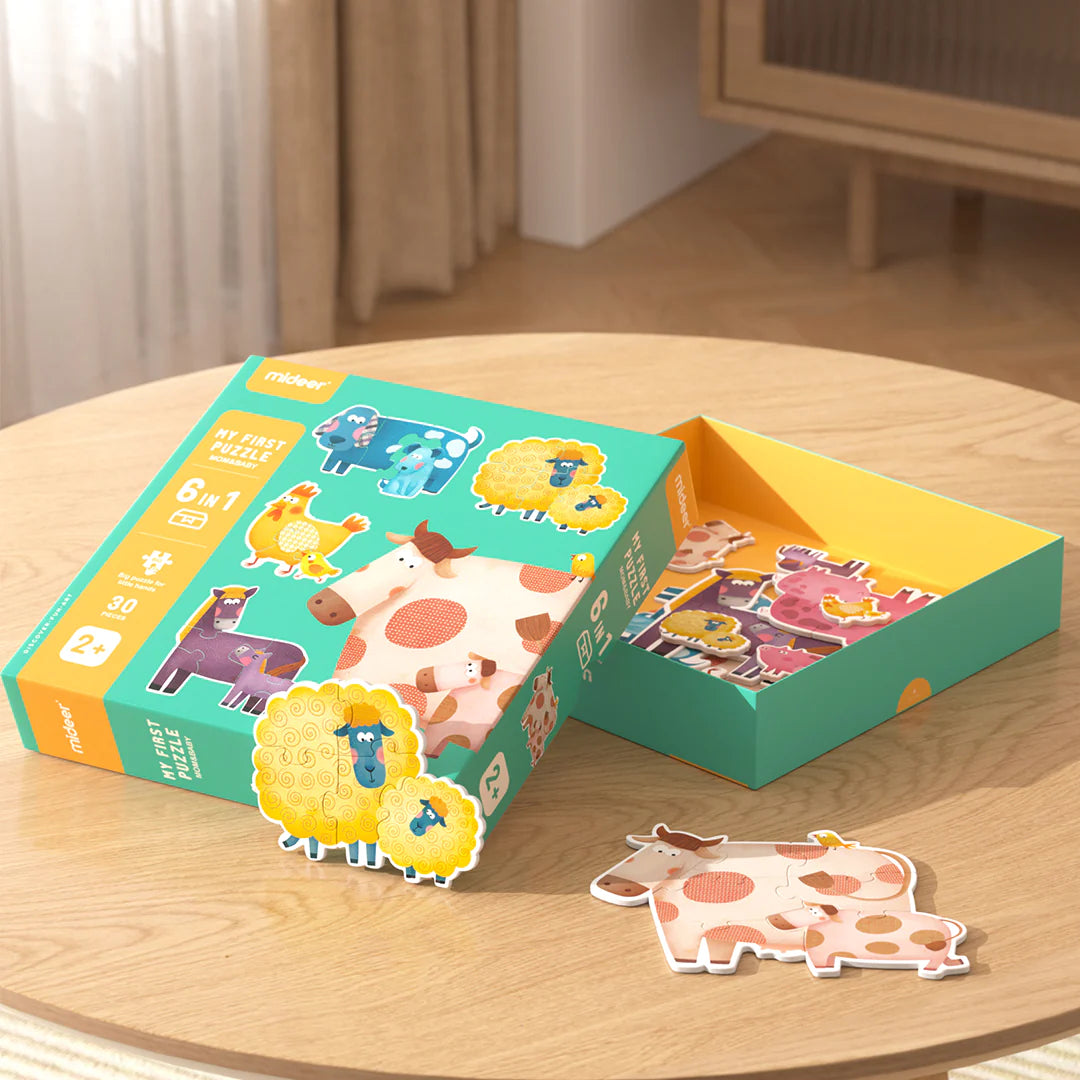 Mideer - My first puzzle - dinosaur - Age 2+ | ميدير - لعبتي التركيب الأولى - بازل الديناصور - العمر 2+
