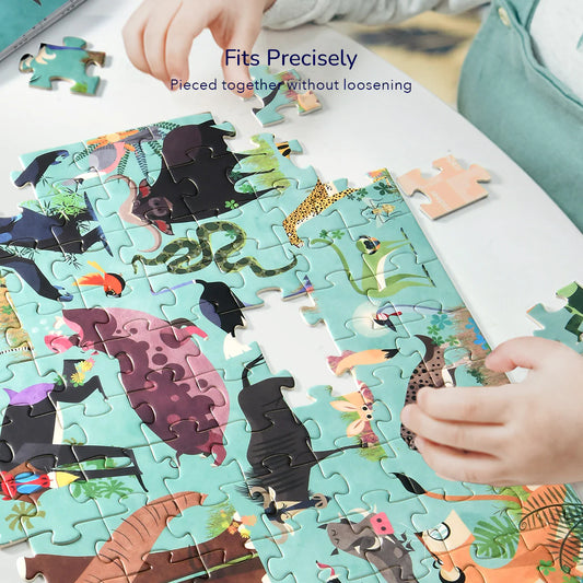 Mideer - Let's Learn! - Ocean Trip puzzle - 126 pieces - Age 4+ | ميدير - لعبة تركيب البازل هيا لنتعلم - رحلة المحيط - 126 قطعة - العمر 4+