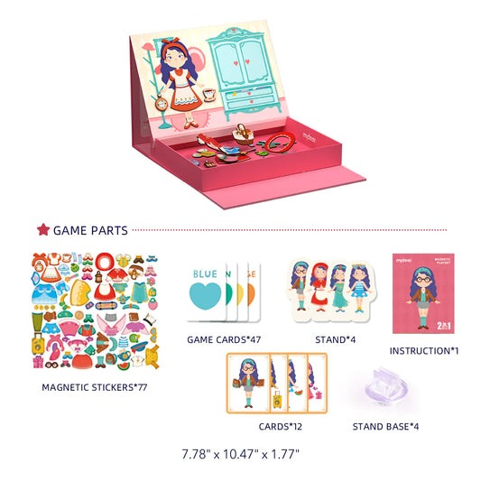 Mideer - Magnetic Puzzle - Sweet Girl - age +3 | ميدير - لعبة التركيب المغناطيسية - الفتاة اللطيفة - العمر +3