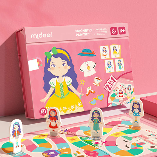 Mideer - Magnetic Puzzle - Sweet Girl - age +3 | ميدير - لعبة التركيب المغناطيسية - الفتاة اللطيفة - العمر +3