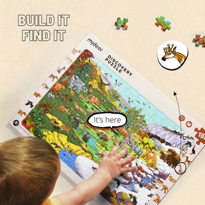 Mideer - Discovery Puzzle Big World Small World - Asian - 88P - Age 3.5+ | ميدير - بازل الاكتشاف - العالم الكبير و والعالم الصغير - الآسيوي - 88 قطعة - العمر 3.5+
