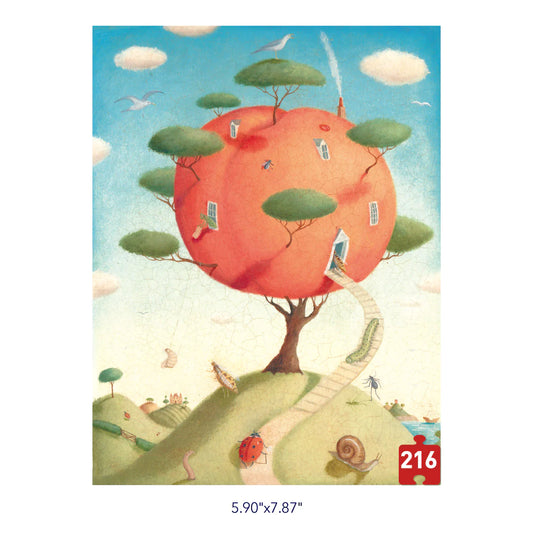 Mideer - Pocket Series Puzzle - Peach is Paradise - 216 pieces - age 8+ | ميدير - لعبة تركيب البازل - المشمش العجيب - 216 قطعة - العمر 8+