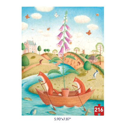 Mideer - Pocket Series Puzzle - Fish Also Like Flowers - 216 pieces - age 8+ | ميدير - لعبة تركيب البازل - زهرة الكونفالاريا - 216 قطعة - العمر 8+
