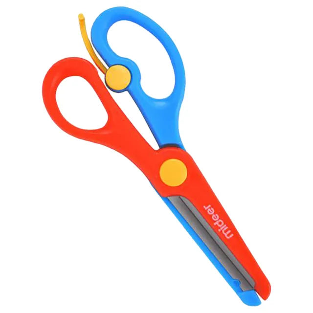 Mideer - Kids Scissors - Red & Blue - Age 3+ | ميدير - مقص أطفال - أحمر وأزرق - العمر 3+