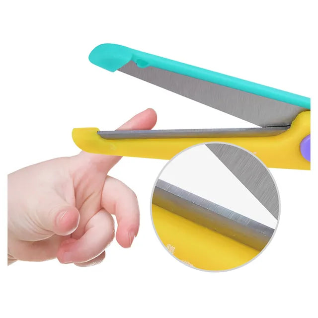 Mideer - Kids Scissors - Red & Blue - Age 3+ | ميدير - مقص أطفال - أحمر وأزرق - العمر 3+