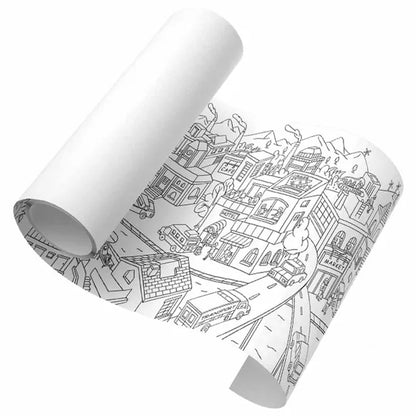 Mideer - Giant Coloring Roll - City - Age 3+ | ميدير - رول تلوين حجم كبير - المدينة - العمر 3+