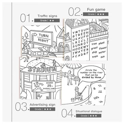 Mideer - Giant Coloring Roll - City - Age 3+ | ميدير - رول تلوين حجم كبير - المدينة - العمر 3+