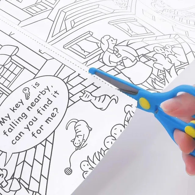 Mideer - Giant Coloring roll - jungle - Age 3+ | ميدير - رول تلوين حجم كبير - الغابة - العمر 3+