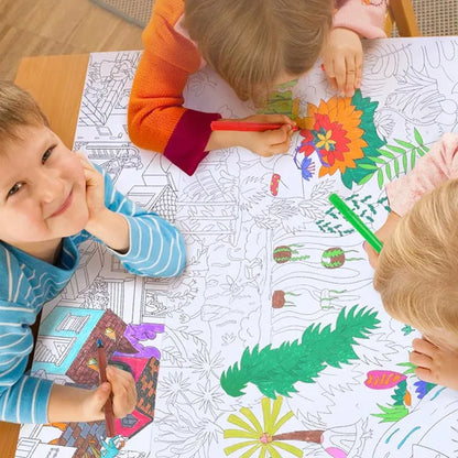 Mideer - Giant Coloring roll - jungle - Age 3+ | ميدير - رول تلوين حجم كبير - الغابة - العمر 3+