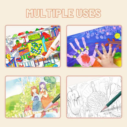 Mideer - 25m Painting Paper Roll - Age 3+ | ميدير - رول ورق رسم 25 متر - العمر 3+
