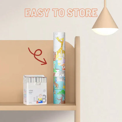 Mideer - 25m Painting Paper Roll - Age 3+ | ميدير - رول ورق رسم 25 متر - العمر 3+