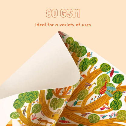 Mideer - 25m Painting Paper Roll - Age 3+ | ميدير - رول ورق رسم 25 متر - العمر 3+