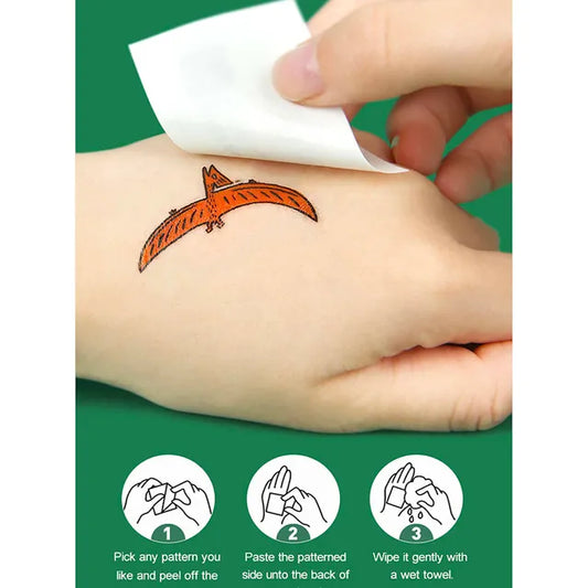 Mideer - Dinosaur Tattoos - How Wonderful You Are - Age 3+ | ميدير - ملصقات الديناصور - كم أنت رائع - العمر 3+