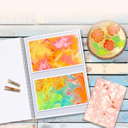 Mideer - Marbling Paint Kit - Age 3+ | ميدير - طقم الطلاء الرخامي - العمر 3+