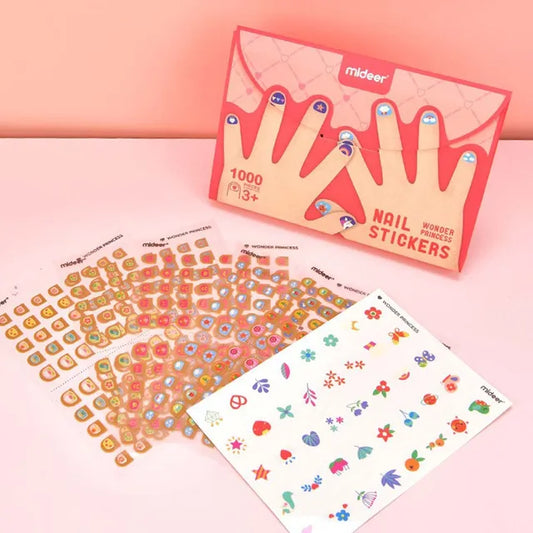 Mideer - Nail Stickers - Wonder Princess - Age 3+ | ميدير - ملصقات أظافر الأطفال - الأميرة العجيبة - العمر 3+