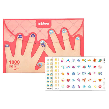Mideer - Nail Stickers - Wonder Princess - Age 3+ | ميدير - ملصقات أظافر الأطفال - الأميرة العجيبة - العمر 3+