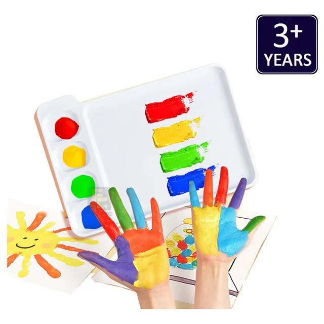 Mideer - Finger Paint Palette - Age 3+ | ميدير - لوح ألوان الرسم بالأصابع - العمر 3+