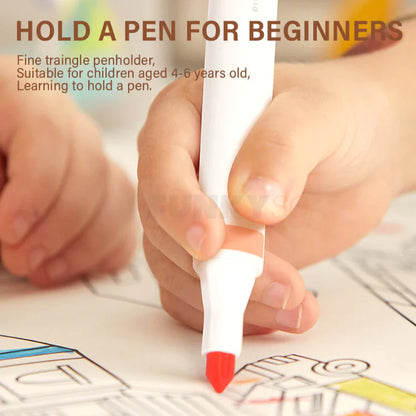 Mideer - Washable Marker Small tip - 12 colors - Age 3+ | ميدير مجموعة الألوان المائية للأطفال القابل للغسل -12 أقلام - العمر 3+