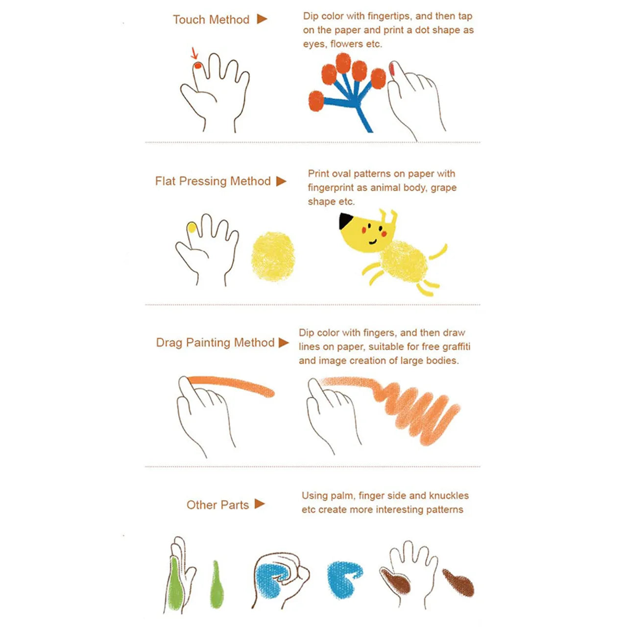 Mideer - Finger Paint paper - 15 sheets - Age 3+ | ميدير - ورق المرح بالأصابع - 15 ورقة - العمر 3+