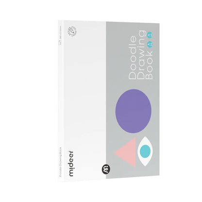 Mideer - Drawing Doodle Book - Plain Paper - Age 3+ | ميدير - كتاب الرسم والتلوين - ورق عادي - العمر 3+