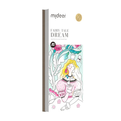 Mideer - Watercolor Painting - Fairy Tale Dream - Age 5+ | ميدير - دفتر تلوين الألوان المائية - القصة الخيالية - العمر 5+