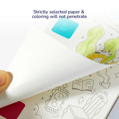 Mideer - Watercolor Painting - Enchanted Garden - Age 5+ | ميدير -دفتر تلوين الألوان المائية - الحديقة المسكونة - العمر 5+