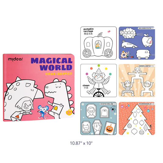 Mideer - Coloring Book - Magical World - Age 3+ | ميدير - كتاب التلوين - العالم السحري - العمر 3+