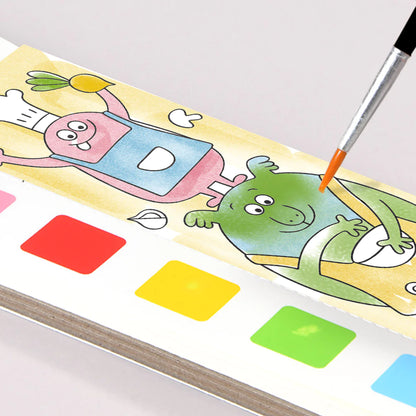 Mideer - Watercolor Painting - Wonderful Holiday - Age 5+ | ميدير - دفتر التلوين بالألوان المائية - العطلة الرائعة - العمر 5+