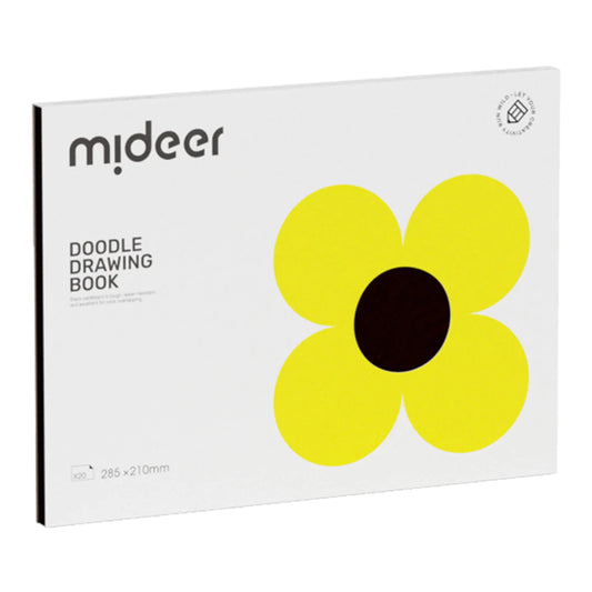 Mideer - Drawing Doodle Book - Black Paper - Age 3+ | ميدير - دفتر رسم دودل - ورق أسود - العمر 3+