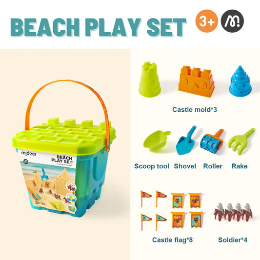 Mideer - Versatile Beach Play Set - Castle of Soldier - Age 3+ | ميدير - مجموعة لعب الشاطئ متعددة الاستخدامات - قلعة الجندي - العمر 3+