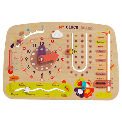 Mideer - Versatile Clock Board - Age 3+ | ميدير - لوحة الساعة متعددة الاستخدامات - العمر 3+