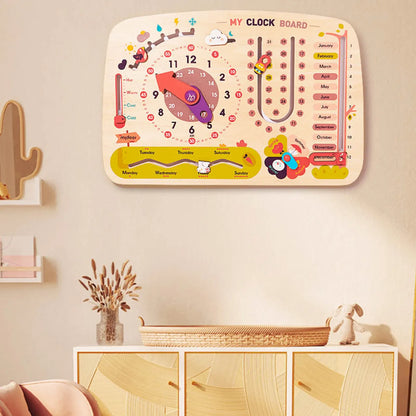Mideer - Versatile Clock Board - Age 3+ | ميدير - لوحة الساعة متعددة الاستخدامات - العمر 3+