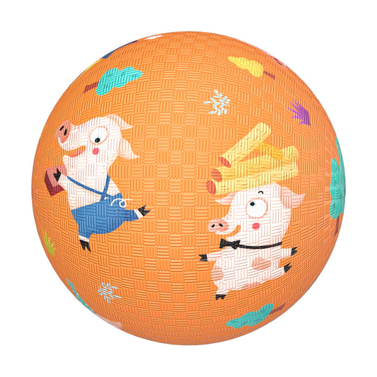 Mideer - Playground Ball - The Tree Little Pigs (Big) - Age 3+ | ميدير - كرة الملعب - الخنازير الثلاثة الصغيرة (كبيرة) - العمر 3+