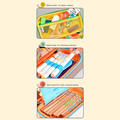Mideer - Pencil Case - The Very Hungry Caterpillar - Age 3+ | ميدير - مقلمة -اليرقة الجائعة جدا - العمر 3+