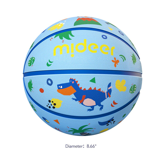 Mideer - Children's Basketball T-Rex 5 - Age +3 | ميدير - لعبة كرة السلة للأطفال - تيريكس 5 - العمر +3