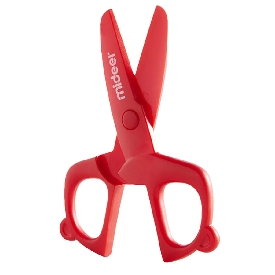 Mideer - Kids Scissors - Red - Age 3+ | ميدير - مقص الأطفال - أحمر - العمر 3+