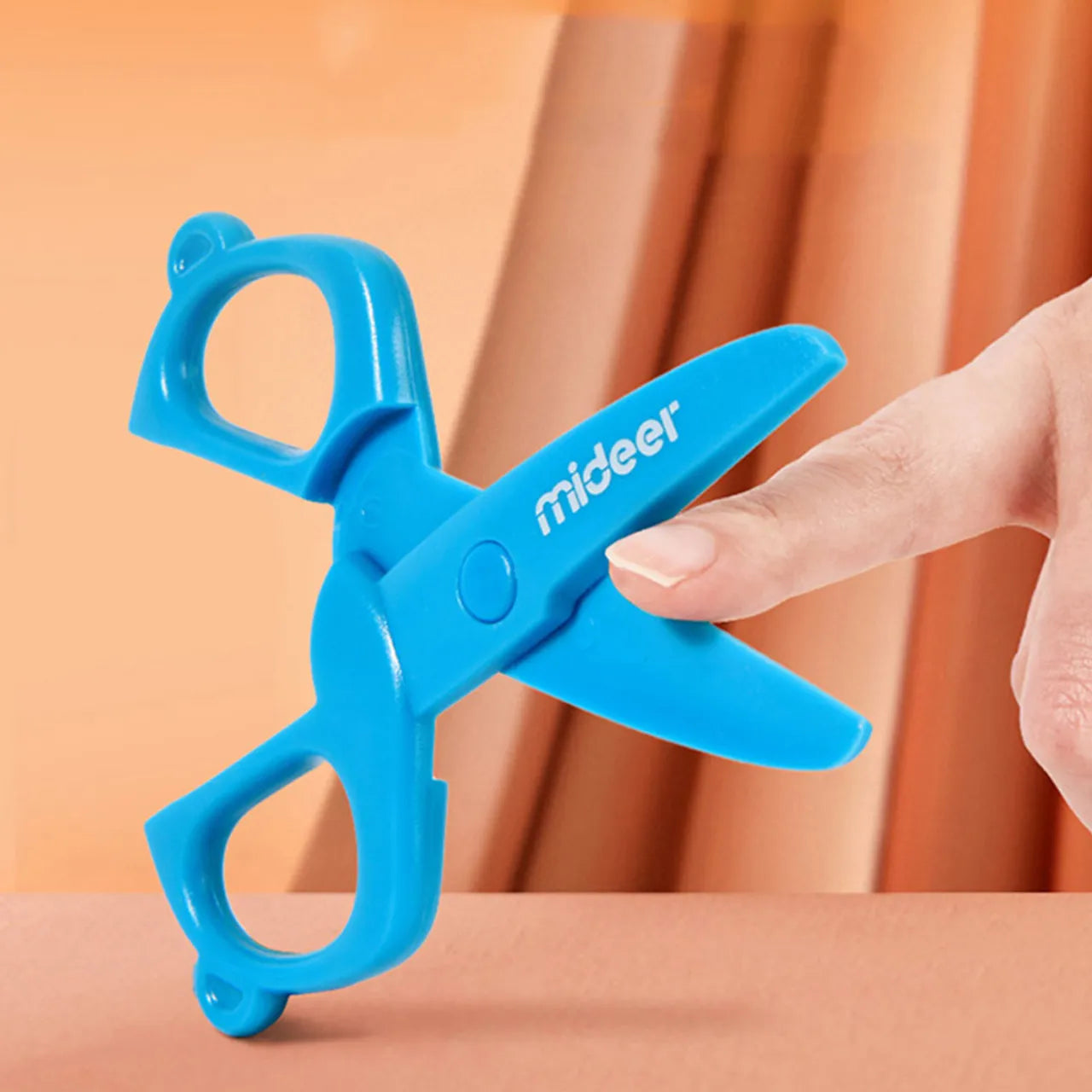 Mideer - Kids Scissors - Blue - Age 3+ | ميدير - مقص الأطفال - أزرق - العمر 3+