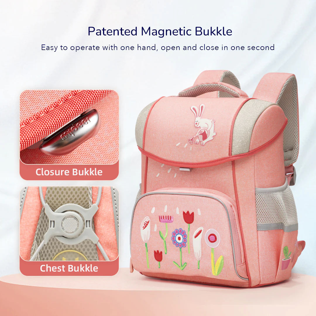Mideer - Spinecare Kids Backpack - Flower Fairytale - Age 6-9 | ميدير - حقيبة ظهر للأطفال سباينكير - حكاية الزهرة - العمر 6-9