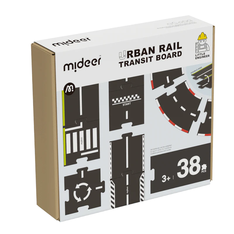 Mideer - Urban Rail - Transit Board - Age 3+ | ميدير- سكة القطار الحضرية - لوح المواصلات - العمر 3+