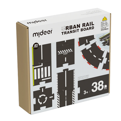 Mideer - Urban Rail - Transit Board - Age 3+ | ميدير- سكة القطار الحضرية - لوح المواصلات - العمر 3+