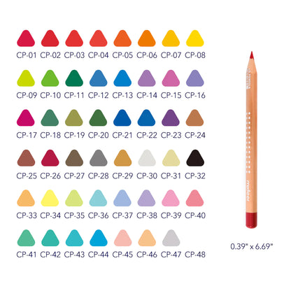 Mideer - Vibrant Colored Pencil - 48 Colors - Age 4+ | ميدير - أقلام الرصاص الملونة - 48 لون - العمر 4+