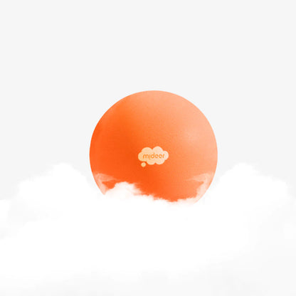 Mideer - Quiet Fluffy Ball - Tropical Orange - Age 3+ | ميدير - كرة هادئة اسفنجية - برتقالي استوائي - العمر 3+
