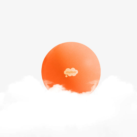 Mideer - Quiet Fluffy Ball - Tropical Orange - Age 3+ | ميدير - كرة هادئة اسفنجية - برتقالي استوائي - العمر 3+